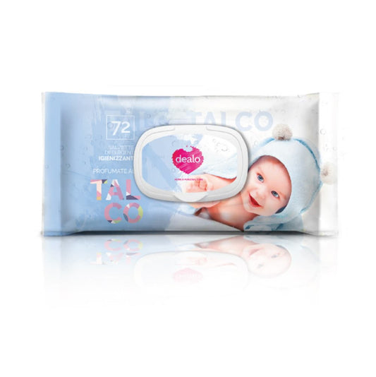 Dealo Salviettine igienizzanti Baby 72 Pz Talco