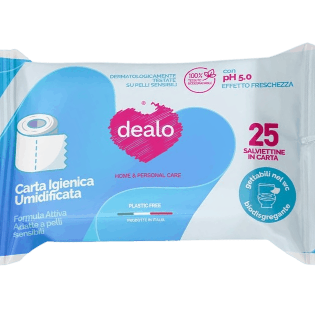 Dealo Salviettine Carta Igienica 25pz CARTA IGIENICA DEALO