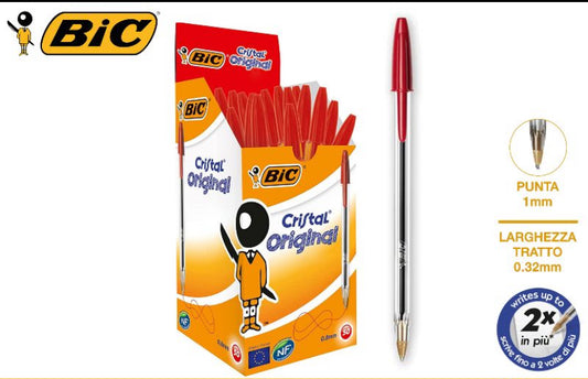 Bic Penna cristal rossa