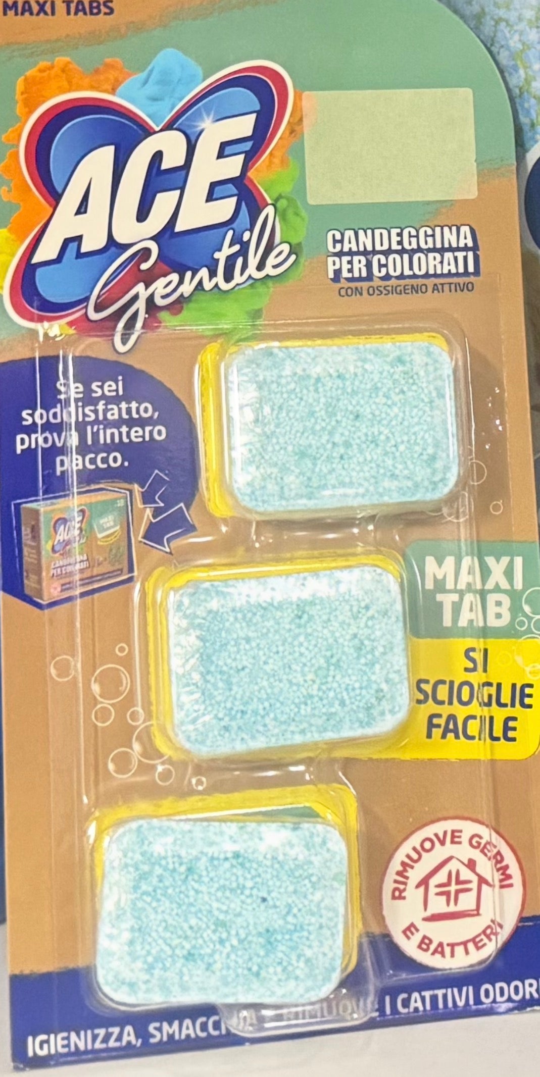 Ace Candeggina Delicata Maxi Tabs Monodose 3 pezzi