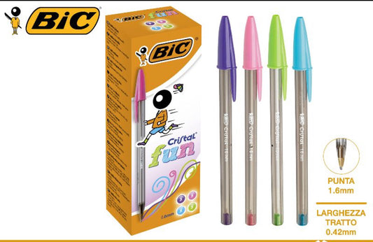 Bic Penna cristal large multicolore