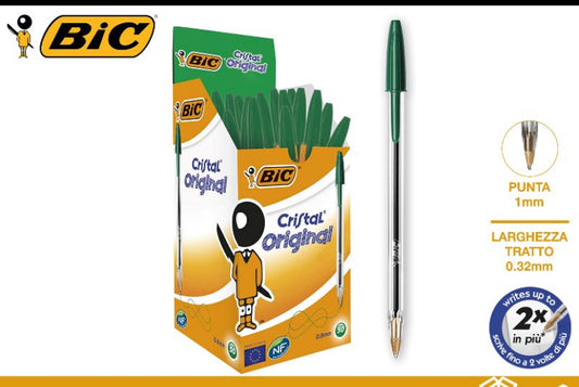 Bic Penna cristal verde