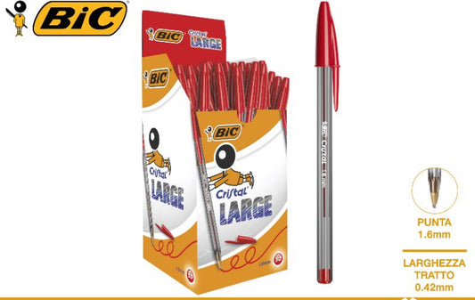 Bic Penna cristal large rossa