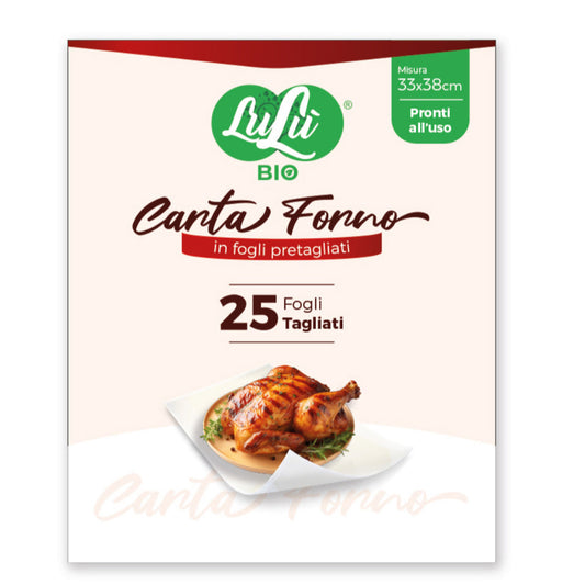 LULU CARTA FORNO 25 FOGLI PRETAGLIATI 33x38