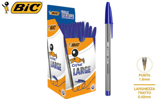 Bic Penna cristal large blu