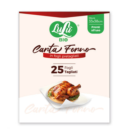 LULU CARTA FORNO 25 FOGLI PRETAGLIATI 33x38