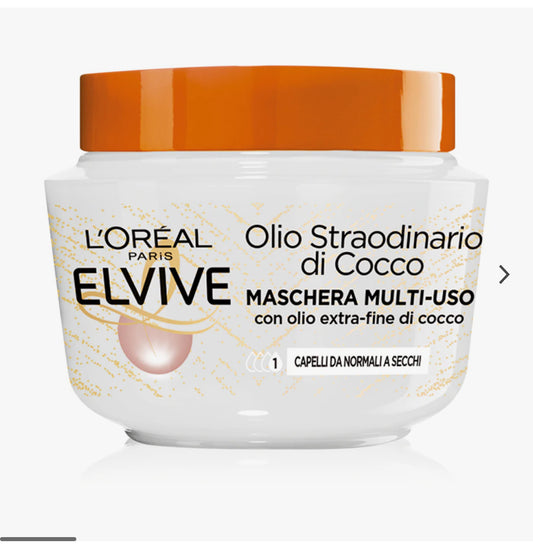 ELVIVE MASCHERA CAPELLI OLIO STRAORDINARIO DI COCCO