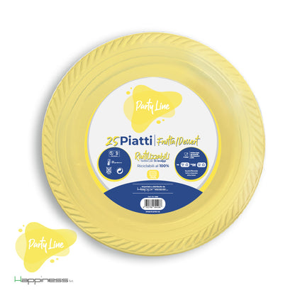 PARTY LINE PIATTI MONOUSO COLORATI 17 CM