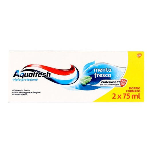 AQUAFRESH DENTIFRICIO TRIPLA PROTEZIONE 2PZ