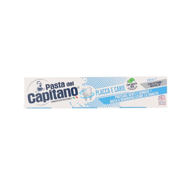 PASTA DEL CAPITANO DENTIFRICIO PLACCHE&CARIE 100ML - I negozi del sottocosto