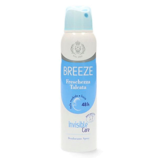 BREEZE DEODORANTE SPRAY FRESCHEZZA TALCATA 48H EXTRA DELICATO 150 ML