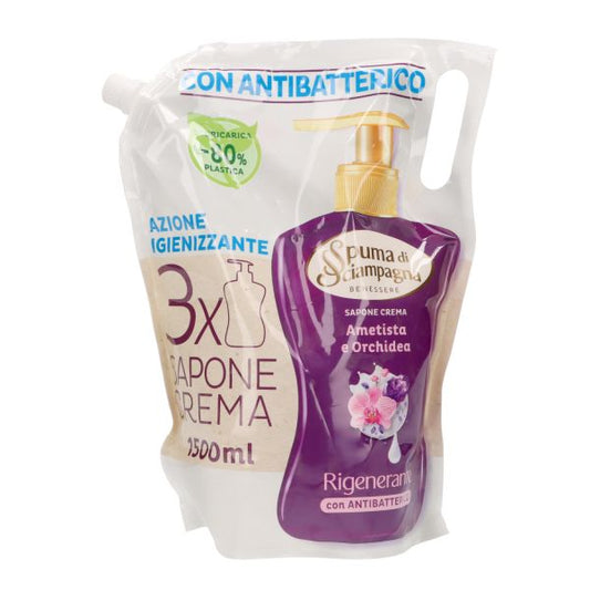 SPUMA DI SCIAMPAGNA RICARICA SAPONE AMETISTA E ORCHIDEA 1.5LT