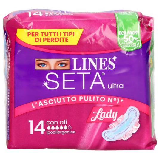 LINES ASSORBENTI SETA ULTRA LADY ANTIODORE