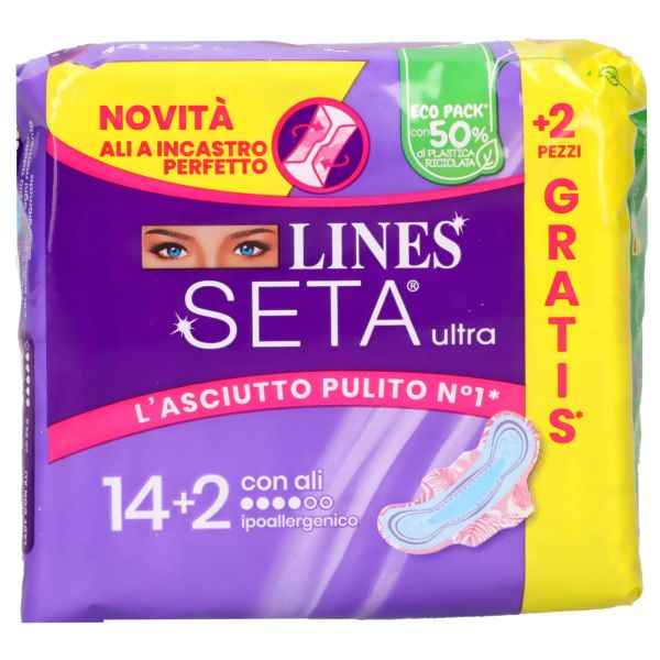 Lines Assorbenti Seta Ultra Con Ali Assorbenti LINES