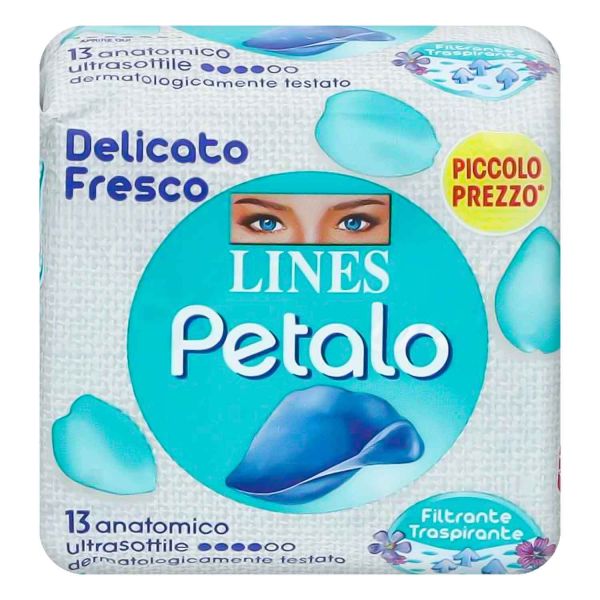 LINES ASSORBENTI PETALO ANATOMICO DELICATO FRESCO - I negozi del sottocosto
