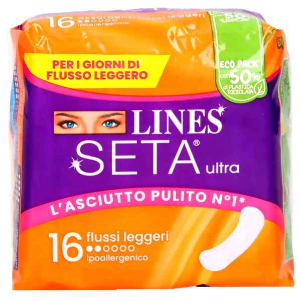 Lines Assorbenti Seta Ultra Flussi Leggeri Assorbenti LINES