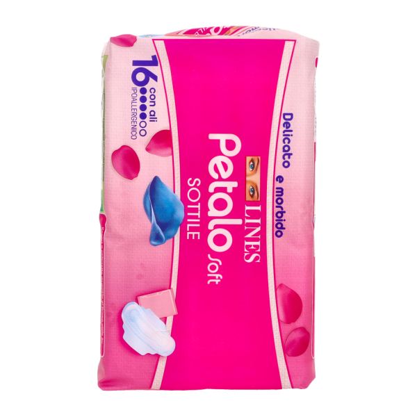 LINES ASSORBENTI PETALO SOFT SOTTILE CON ALI - I negozi del sottocosto