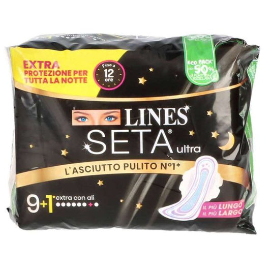 LINES ASSORBENTI SETA ULTRA EXTRA PROTEZIONE