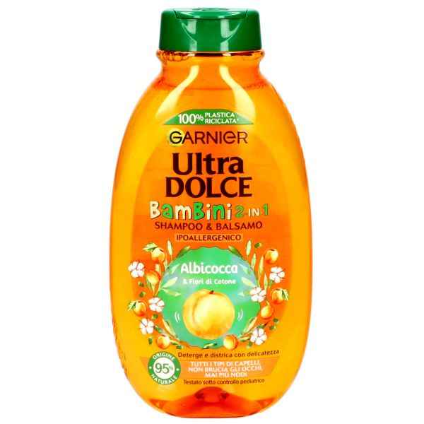 Ultra Dolce Shampoo Bambini Albicocca e Fiori di Cotone 2in1 Shampoo GARNIER