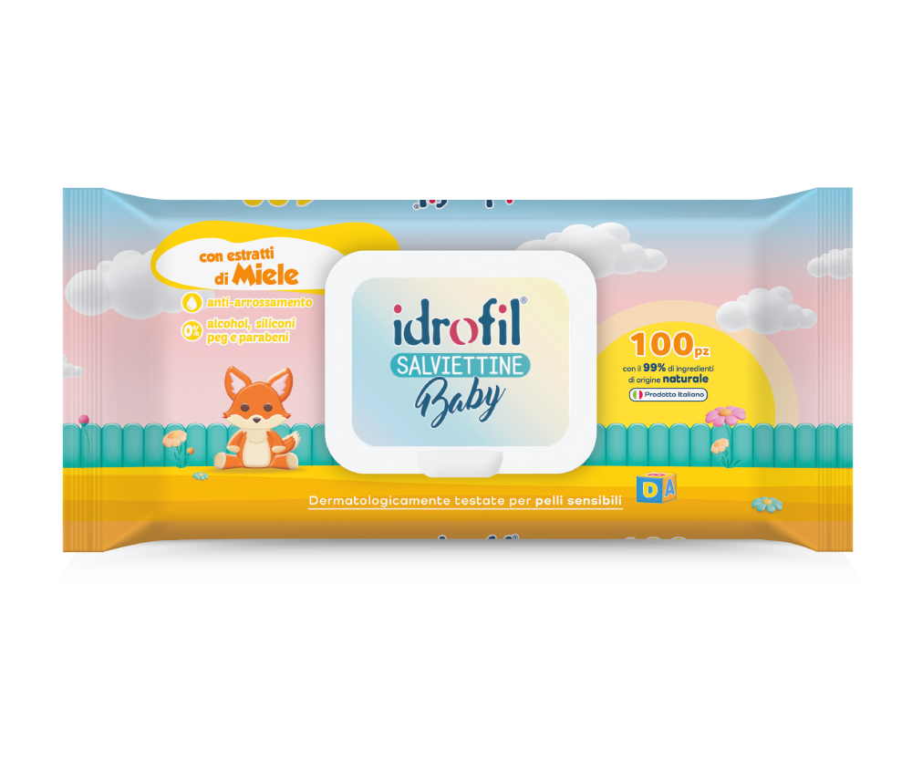 IDROFIL SALVIETTA BABY AL NETTARE DI MIELE