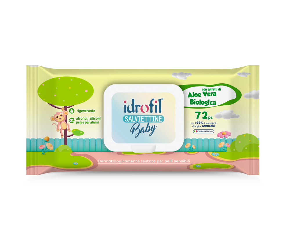 IDROFIL SALVIETTA BABY CON ESTRATTO DI ALOE VERA
