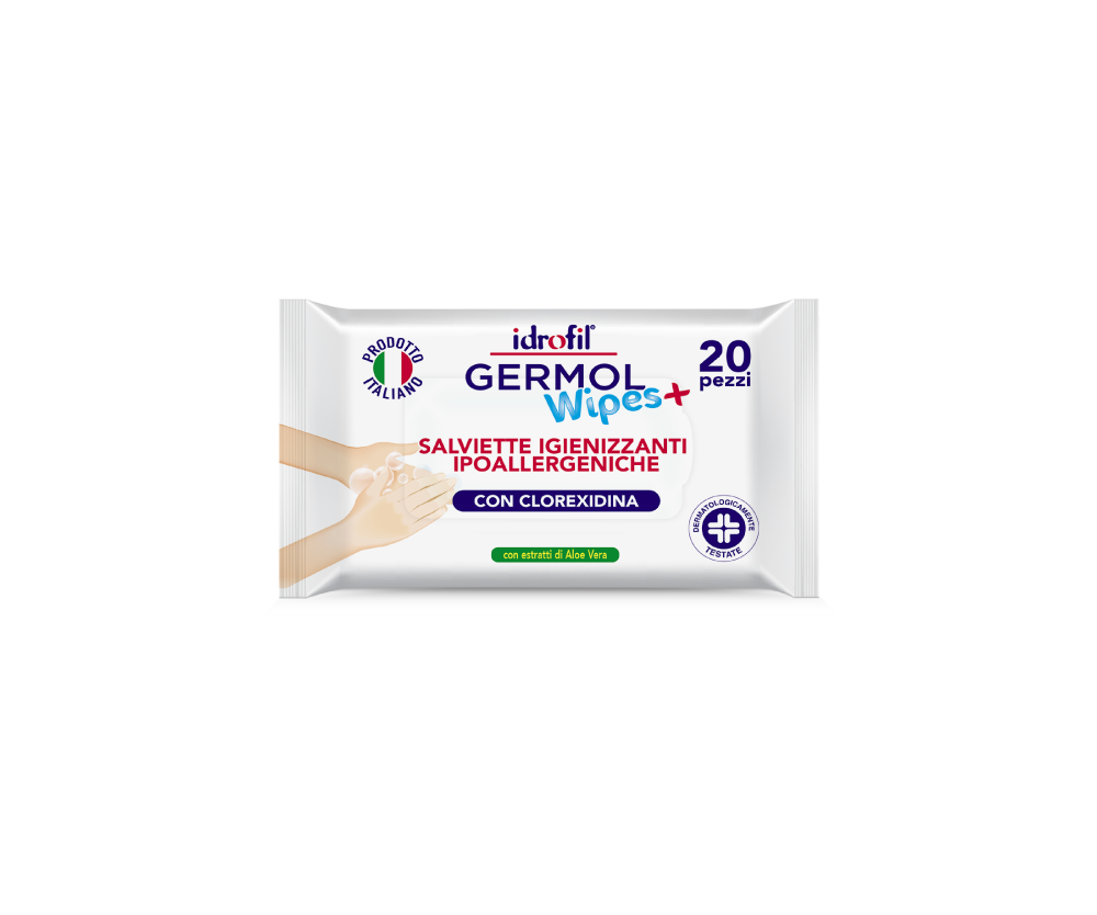 IDROFIL SALVIETTE GERMOL WIPES+ 20PZ