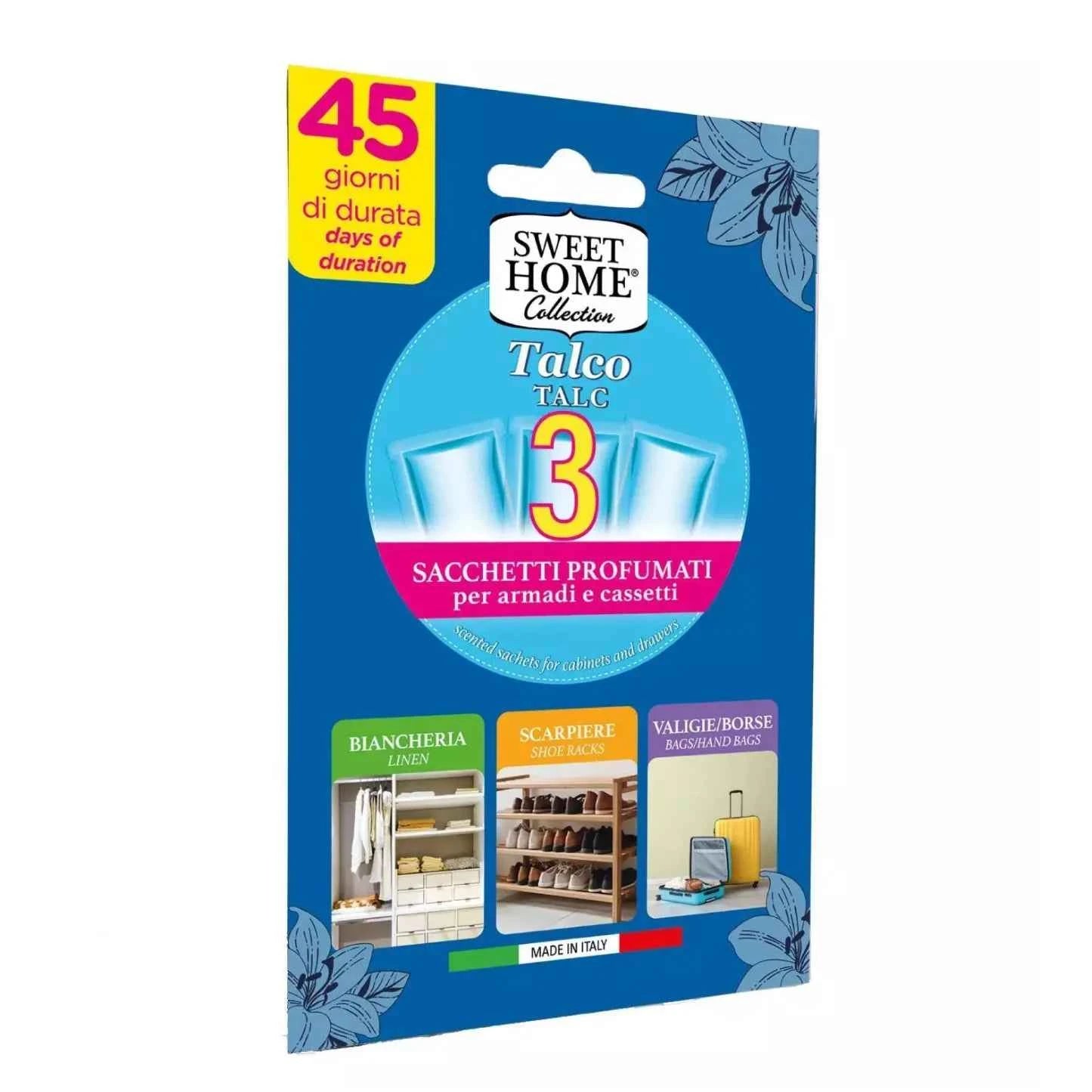 Sweethome Sacchetti Profumati x3 Talco