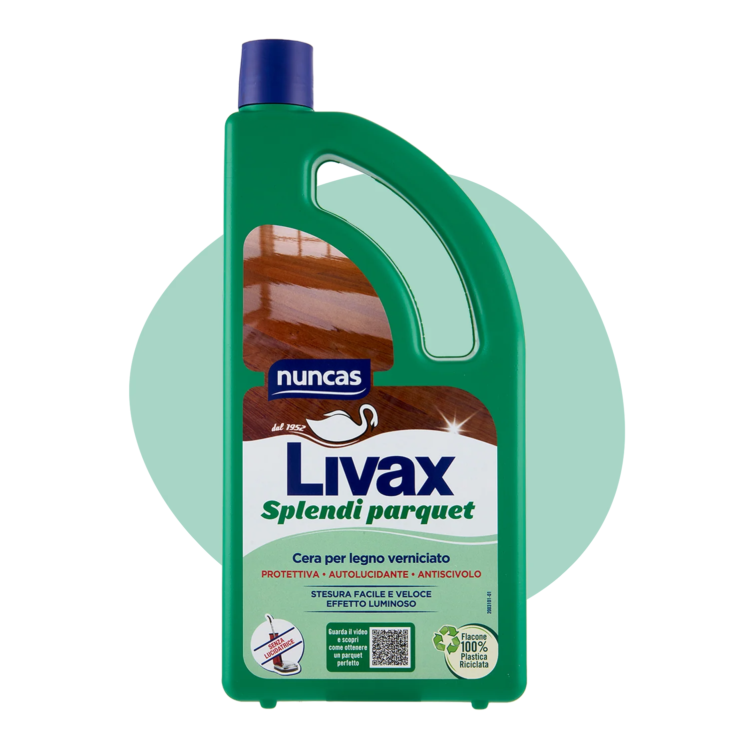 Nuncas Livax Cera Protettiva Splendi Parquet Pavimenti in Legno 1000ml