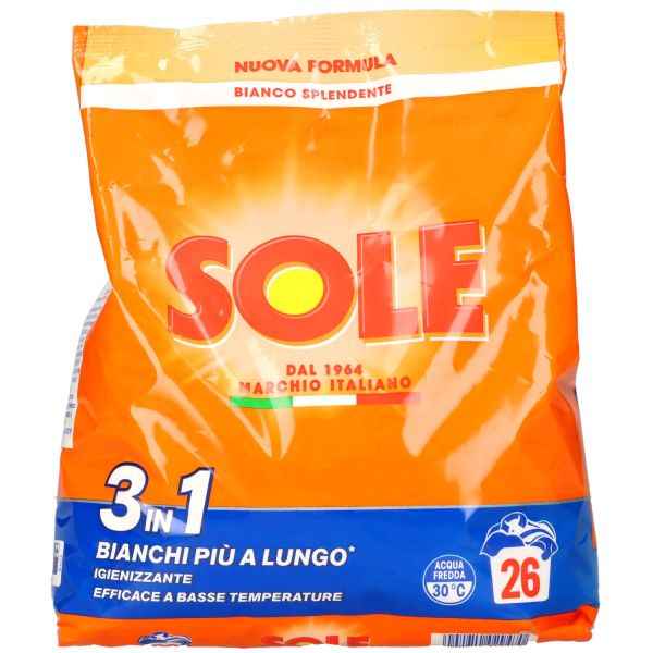 SOLE DETERSIVO IN POLVERE 26 LAVAGGI Detersivo in polvere SOLE