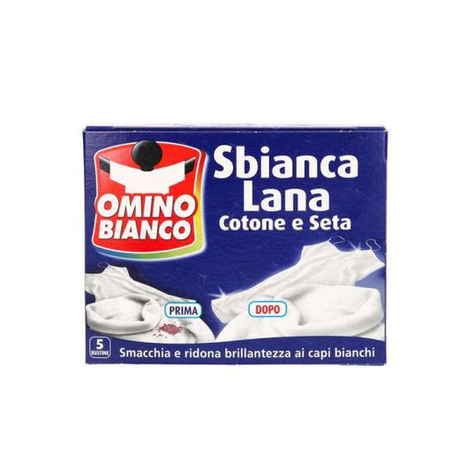 OMINO BIANCO SBIANCALANA COTONE E SETA