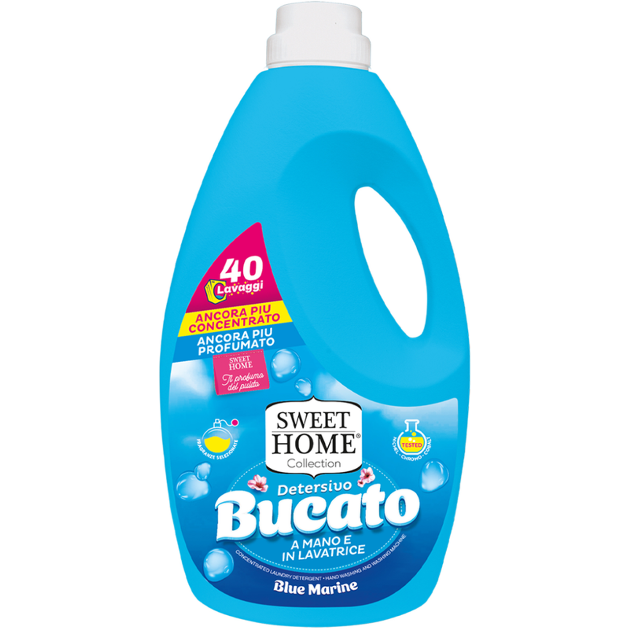 Sweet Home Detersivo Liquido Per Bucato - 40 Lavaggi - 2 Litri -Blue Marine - I negozi del sottocosto