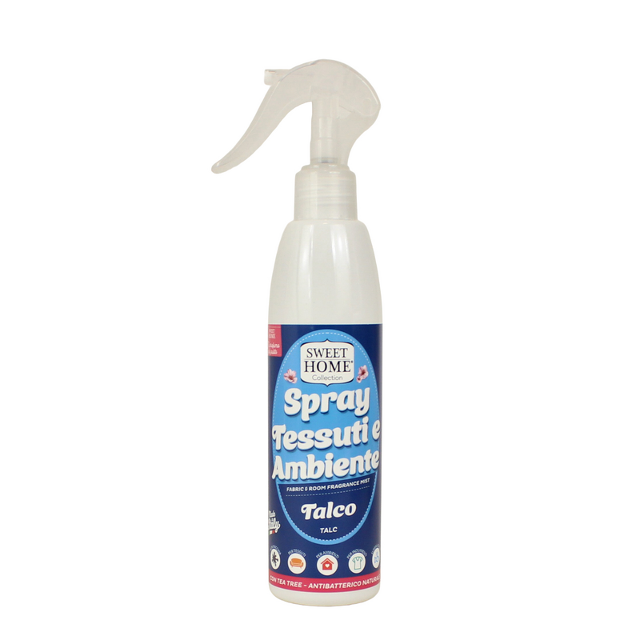 SWEET HOME POFUMA TESSUTI e AMBIENTE IGIENIZZANTE TALCO TRIGGER 250 ML - I negozi del sottocosto