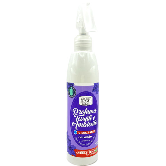 SWEET HOME PROFUMA TESSUTI e AMBIENTE CON ANTIBATTERICO NATURALE LAVANDA TRIGGER 250 ML
