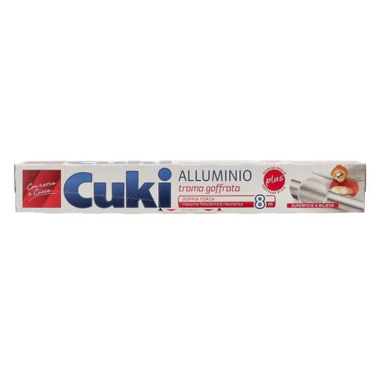 CUKI CARTA ALLUMINIO CON TRAMA GOFFRATA 8 MT