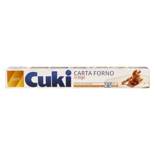 CUKI CARTA DA FORNO 25 FOGLI
