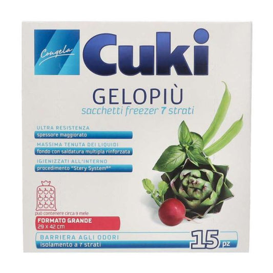 CUKI SACCHETTI GELOPIU GRANDI 15PZ