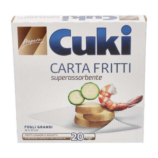 CUKI CARTA FRITTI 20 FOGLI GRANDI