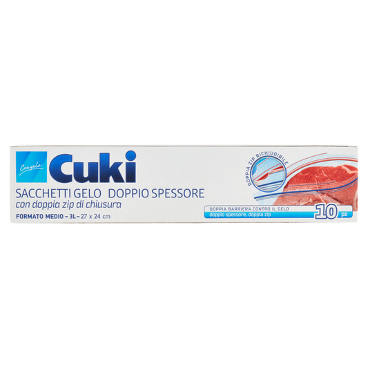 CUKI SACCHETTI GELO DOPPIO SPESSORE MEDIO 10 PZ