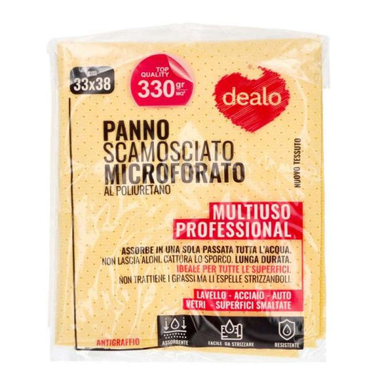 DEALO PANNO SCAMOSCIATO MICROFORATO MULTIUSO 33X38