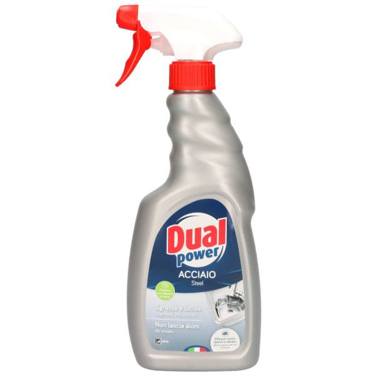DUAL POWER DETERGENTE SPECIFICO ACCIAIO INOX 500ML