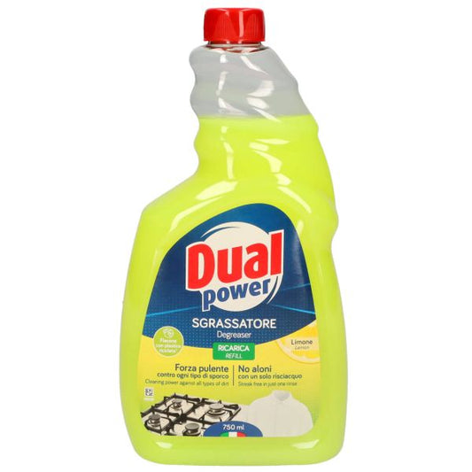 DUAL POWER SGRASSATORE RICARICA 750ML LIMONE