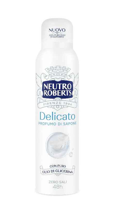 Neutro Roberts Deodorante Spray Delicato Profumo di Sapone 150ml