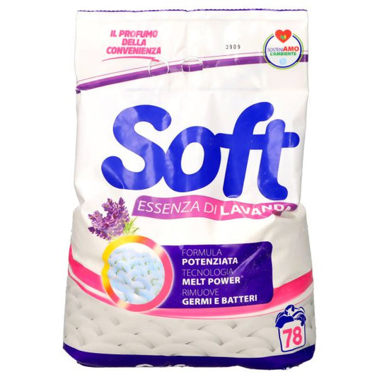 SOFT DETERSIVO IN POLVERE 78 LAVAGGI LAVANDA