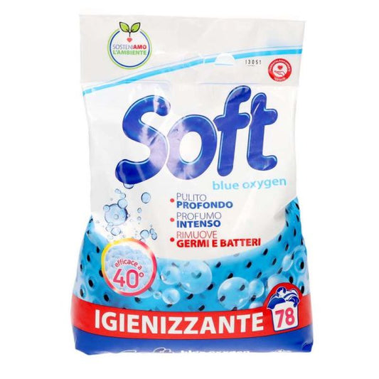 SOFT DETERSIVO IN POLVERE 78 LAVAGGI BLUE OXYGEN