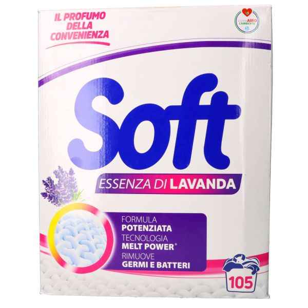 Detersivo in Polvere Lavanda 105 Lavaggi Detersivo in polvere SOFT