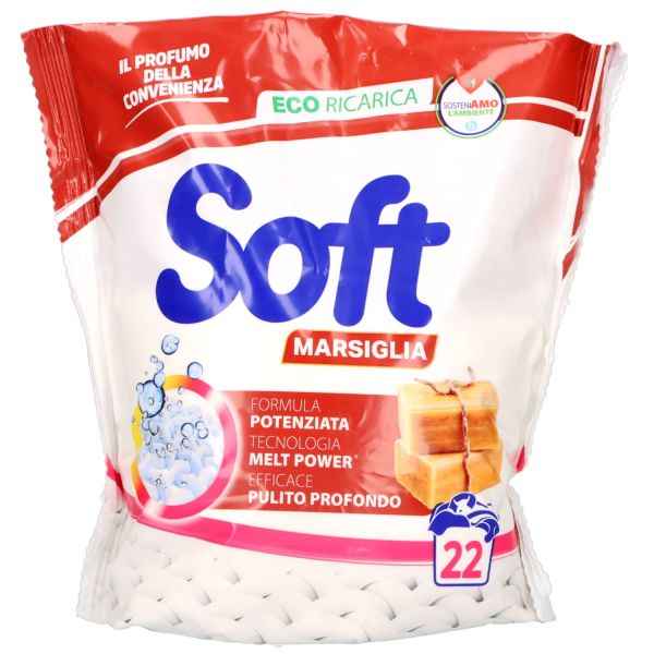 Detersivo in Polvere Marsiglia 22 Lavaggi Detersivo in polvere SOFT