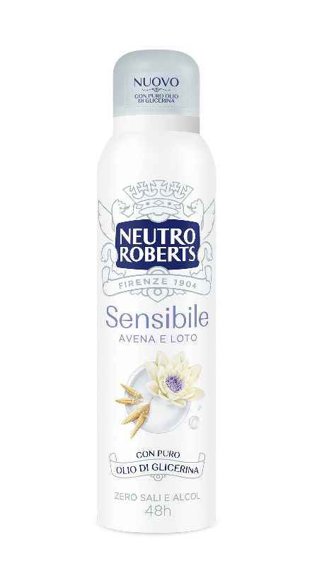 Neutro Roberts Deodorante Spray Sensibile Avena e Loto 150ml