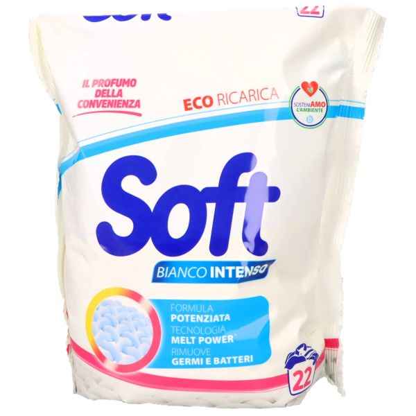 SOFT DETERSIVO IN POLVERE 22 LAVAGGI BIANCO INTENSO Detersivo in polvere SOFT