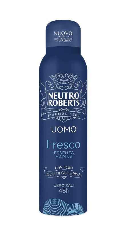 Neutro Roberts Deodorante Spray Uomo Fresco Essenza Marina 150ml
