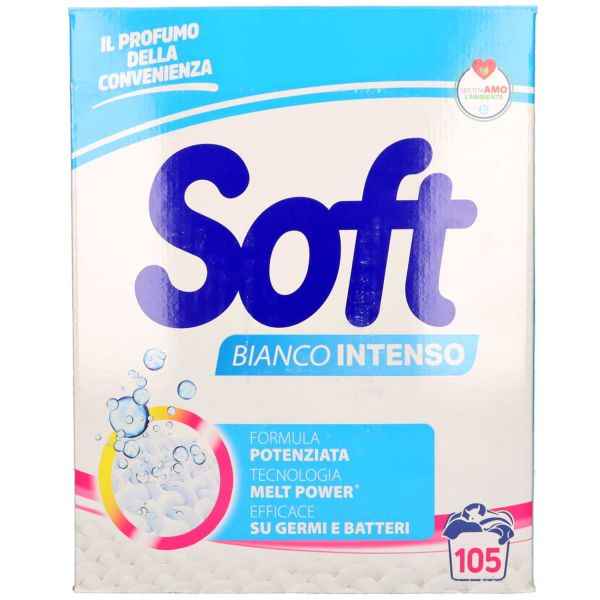 SOFT DETERSIVO IN POLVERE 105 LAVAGGI BIANCO INTENSO Detersivo in polvere SOFT